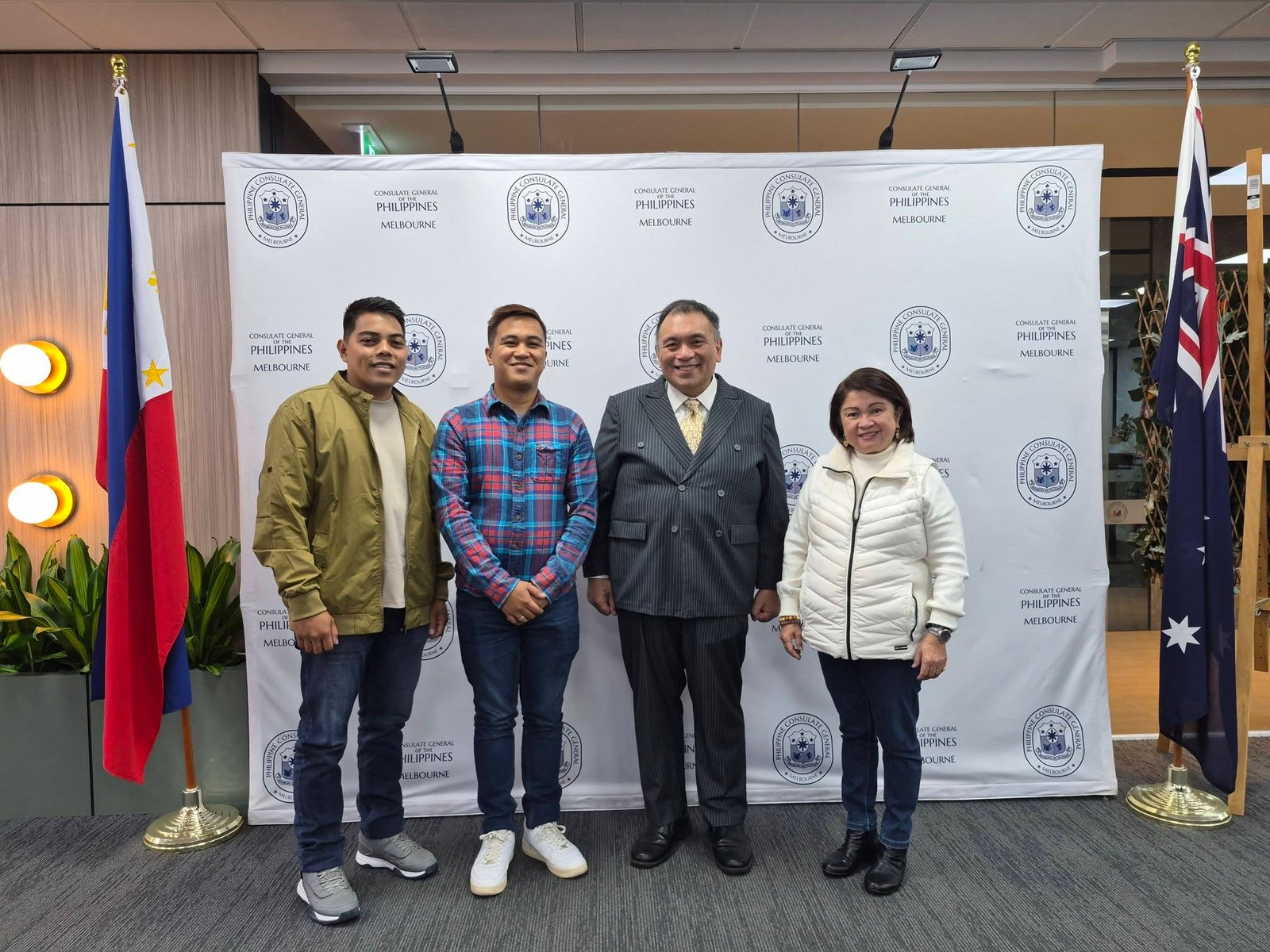 Capacite Australia and Dairy Farm Trainees with Consul General of the Philippines 